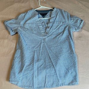 Striped button down